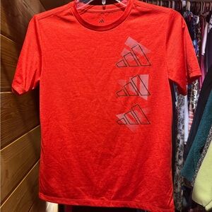 Adidas Kids Red Graphic Tee